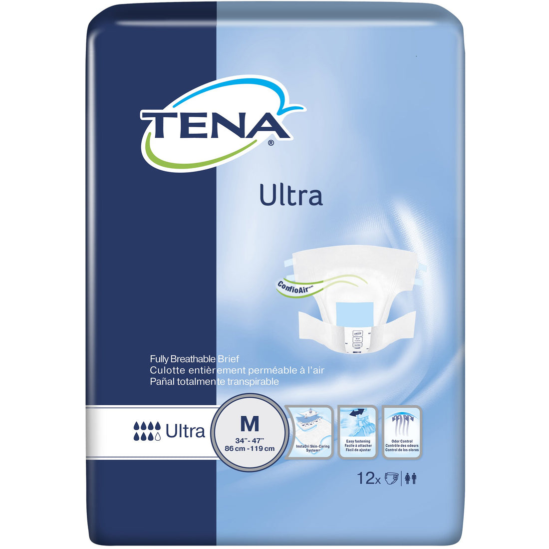 Incontinence Brief TENA® Ultra Adult Unisex Disposable Heavy Absorbency