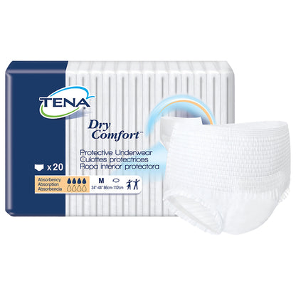 Absorbent Underwear TENA® Dry Comfort™ Pull On with Tear Away Seams Adult Unisex Disposable Moderate Absorbency