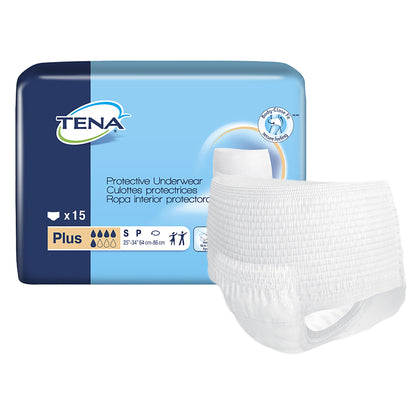 Absorbent Underwear TENA ProSkin™ Plus Pull On with Tear Away Seams Adult Unisex Disposable Moderate Absorbency