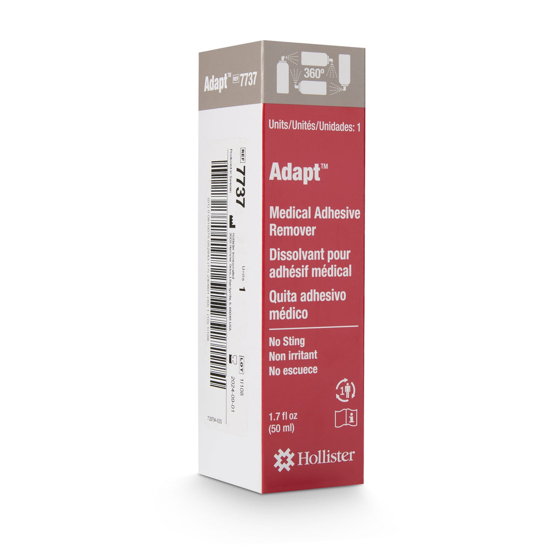 Adhesive Remover Adapt™ Liquid 1.7 oz. Alcohol Free