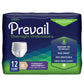 Absorbent Underwear Prevail® Overnight Pull On with Tear Away Seams Unisex Disposable Heavy Absorbency