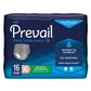 Absorbent Underwear Prevail® Daily Underwear Pull On with Tear Away Seams Adult Male Disposable Heavy Absorbency