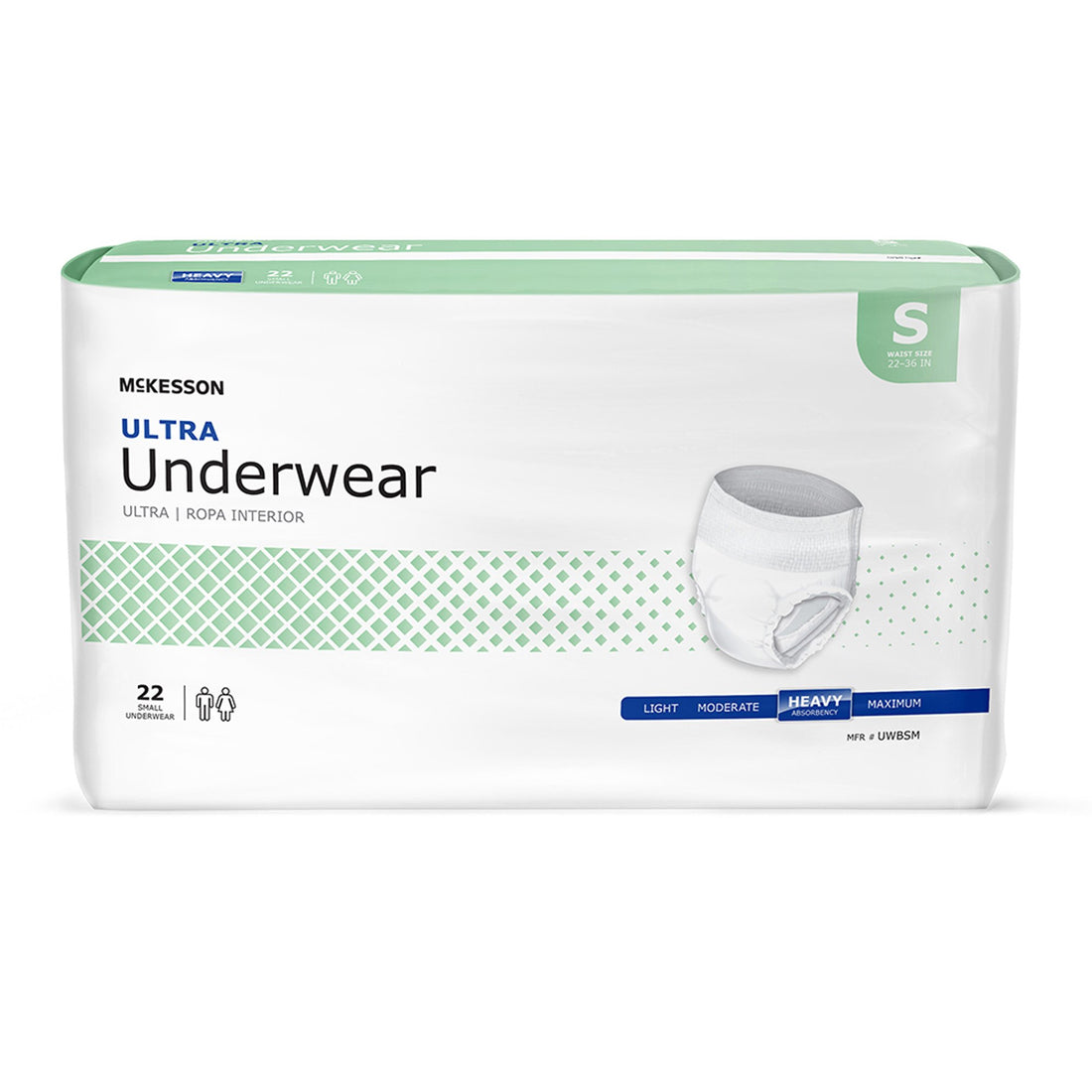Absorbent Underwear McKesson Ultra Pull On with Tear Away Seams Adult Unisex Disposable Heavy Absorbency