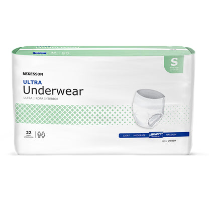 Absorbent Underwear McKesson Ultra Pull On with Tear Away Seams Adult Unisex Disposable Heavy Absorbency