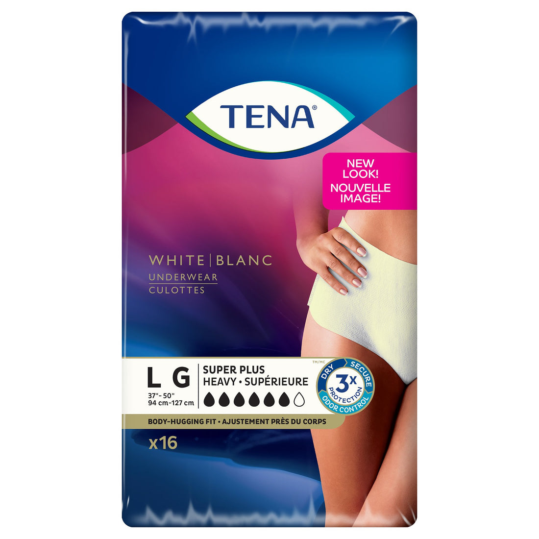Absorbent Underwear TENA® Women™ Super Plus Pull On with Tear Away Seams Adult Female Disposable Heavy Absorbency